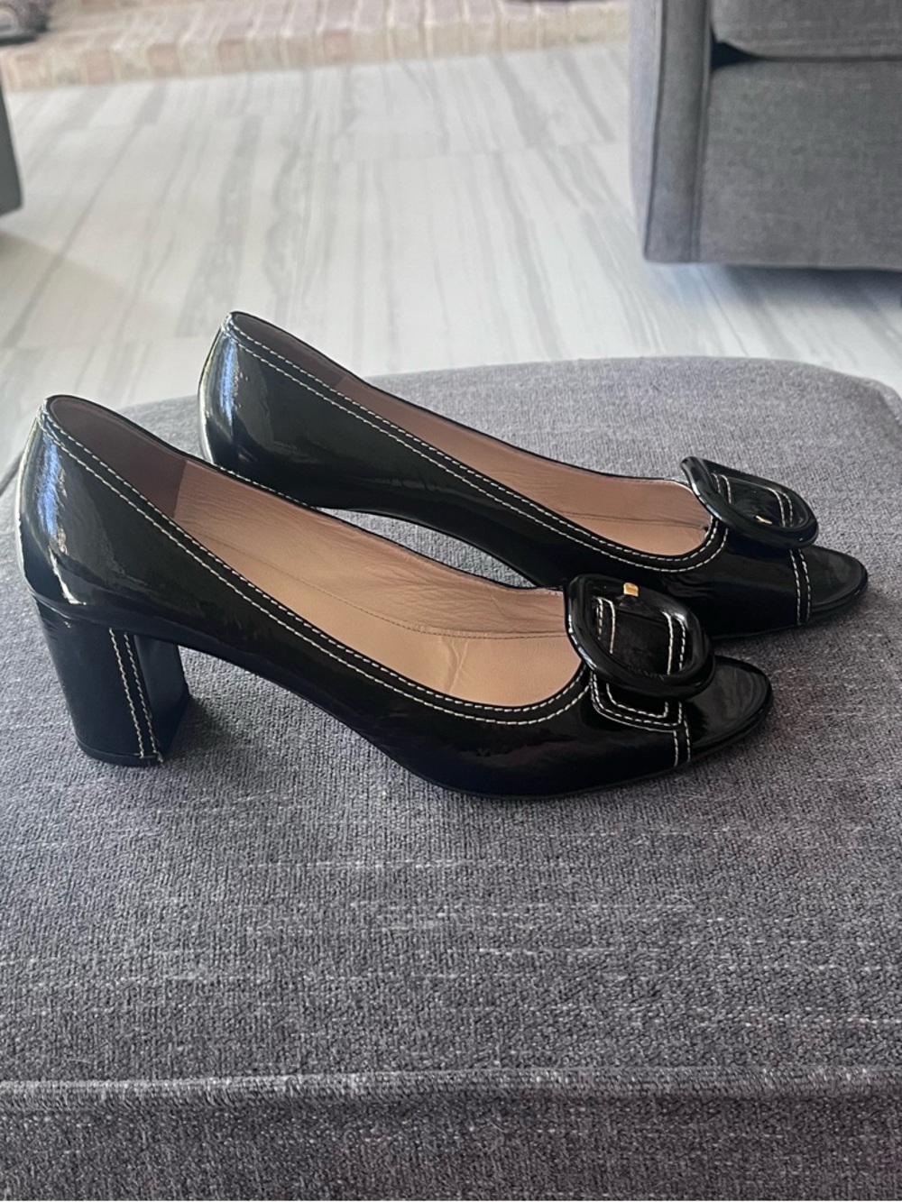 Prada Patent Leather Peek A Boo Pumps - Picture 3 of 7